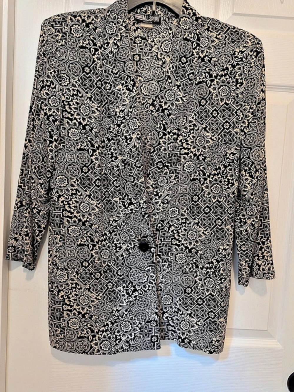 M.L. Sport Patterned Petite Medium Blazer